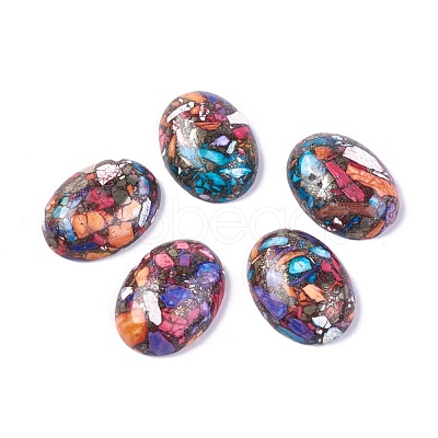 Synthetic Turquoise Cabochons G-L502-18x25mm-04A-1