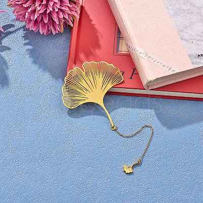 8Pcs 4 Style Brass Plant Bookmarks JX623A-1