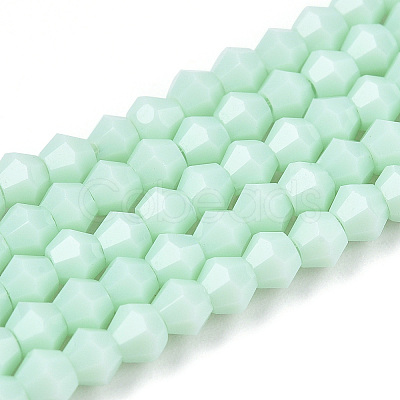 Opaque Solid Color Imitation Jade Glass Beads Strands EGLA-A039-P2mm-D20-1