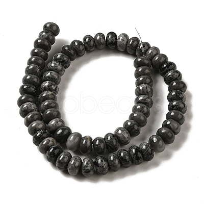 Natural Map Stone Beads Strands G-G102-C04-01-1