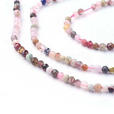 Natural Mixed Gemstone Beads Strands X-G-F619-21-2mm-1