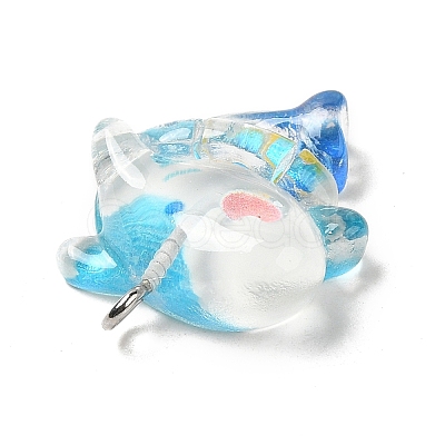 Ocean Theme Transparent Resin Cartoon Pendants CRES-F024-01E-1