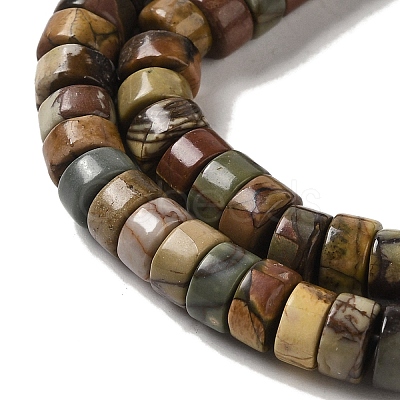 Natural Picasso Jasper Beads Strands G-Q161-D01-02-1