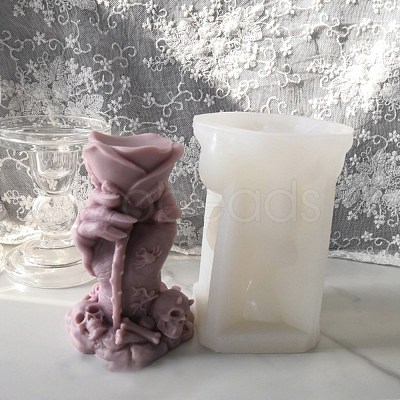 Halloween Theme DIY Candle Silicone Statue Molds DIY-C032-01-1