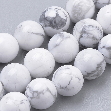 Natural Howlite Beads Strands G-S259-47-10mm-1