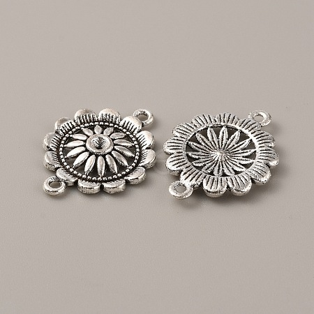 Tibetan Style Alloy Connector Rhinestone Settings FIND-CJC0016-20AS-1