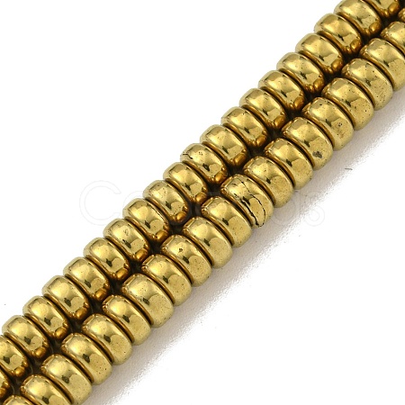 Electroplated Synthetic Non-magnetic Hematite Beads Strands G-K361-A04-02-1