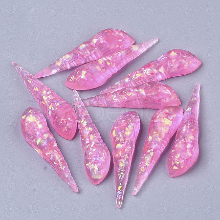 Transparent Epoxy Resin Cabochons CRES-T020-07B-1