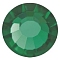 Preciosa&reg Crystal Hotfix Flatback Stones, Czech Crystal, Round(438 11 612 Chaton Rose VIVA 12 &reg), 50730 Emerald, SS16(3.8~4mm)