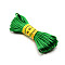 Polyester Rattail Satin Cord, for Chinese Knotting, Round, Lime Green, 3mm, about 10.94 Yards(10m)/Bundle