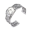 Constellation Alloy Open Cuff Bangles for Women Men, Antique Silver, Sagittarius, Inner Diameter: 2-1/2 inch(6.2cm), 20~31mm