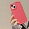 Candy Solid Color Matte Silicone Mobile Phone Cover, Tomato, 16.1x7.85x0.8cm, Fit for iphone 13 ProMax