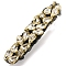 Alloy Rhinestone Alligator Hair Clips, Hair Accessories for Women & Girls, Crystal, 70x15mm