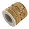 Waxed Cotton Thread Cords, BurlyWood, 1mm, about 10.93 yards(10m)/roll