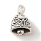 Tibetan Style Alloy Charms, Cadmium Free & Lead Free, Fish Shape Bell Charms, Antique Silver, 14x9.5x8mm, Hole: 2mm