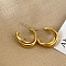 Stainless Steel Twists Hoop Earrings