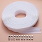 Nylon Zipper Tape, with Zipper Sliders, for DIY Sewing Tailor Craft Bag, White, 32x6mm