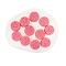 Silicone Beads, Chewing Beads For Teethers, DIY Nursing Necklaces Making, Cerise, 26mm