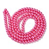 Dyed Glass Pearl Round Beads Strands HY-X0001-03-2