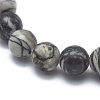 Natural Netstone Bead Stretch Bracelets X-BJEW-K212-B-021-2