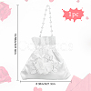 CRASPIRE Bridal Wedding Small Purse Silk pouch ABAG-WH0032-23-2