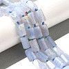 Natural Blue Lace Agate Beads Strands G-F509-63-01-5