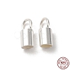 925 Sterling Silver Cord Ends STER-P055-01D-S-1