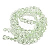 Baking Paint Transparent Glass Beads Strands DGLA-A08-T8mm-KD02-2