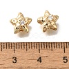 Brass Micro Pave Cubic Zirconia KK-Q001-04G-01-3