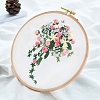 Flower Bouquet Pattern 3D Embroidery Starter Kits DIY-P077-049-1