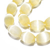 Dyed Natural Selenite Beads Strands G-T138-232J-3