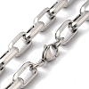 201 Stainless Steel Cable Chain Necklaces NJEW-H033-03P-A-2