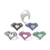 Heart Bling Jewelry for Teen Girl Women Gift ZIRC-C025-02P-1