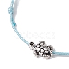 Alloy Braided Bead Bracelet BJEW-JB11082-02-3