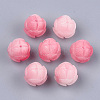 Synthetic Coral Carve Beads CORA-S027-34D-1