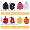   6Pcs 6 Style Casual Mini Cloth Doll Backpack AJEW-PH0004-15-2