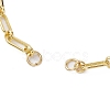 Brass Paperclip Chains Bracelet Makings AJEW-JB01226-2