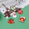 Christmas Theme Resin Cabochons CRES-X0010-17-3