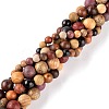 3 Style Natural Wood Beads Strands WOOD-LS0001-34-5
