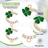 DICOSMETIC 60Pcs Alloy Enamel Connector Charms FIND-DC0001-64-4