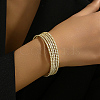 Real 18K Gold Plated Brass Multi Layer Wrap Bracelets RM1445-3-2