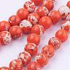 Synthetic Imperial Jasper Beads Strands G-E374-8mm-03A-2