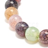 8.5MM Imitation Gemstone Glass Round Beads Stretch Bracelet for Women BJEW-JB07415-3