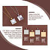 Unicraftale DIY Blank Square Pendant Making Kit DIY-UN0005-45-5