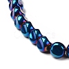 Electroplate Transparent Glass Beads Strands EGLA-L044-C-3