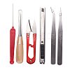 Set of 10 Pieces Jewelry Making Beading Tool Kit With Black Zippered Case Accessories TOOL-PH0001-04-1