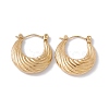 Ion Plating(IP) 304 Stainless Steel Croissant Hoop Earrings for Women EJEW-E199-09G-1