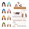 Biyun DIY V-shape Dangle Earrings Making Kit DIY-BY0001-42-4