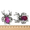 Dual-use Items Alloy Pave Dyed Shell Spider Brooch JEWB-C026-04C-AS-3