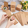 Square Kraft Paper Folding Boxes CON-WH0094-09-3